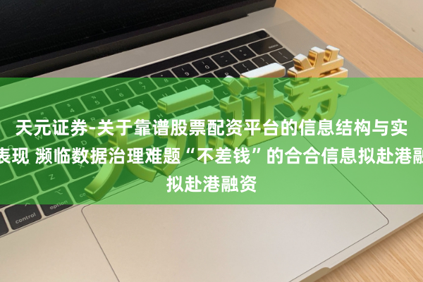 天元证券-关于靠谱股票配资平台的信息结构与实盘表现 濒临数据治理难题“不差钱”的合合信息拟赴港融资